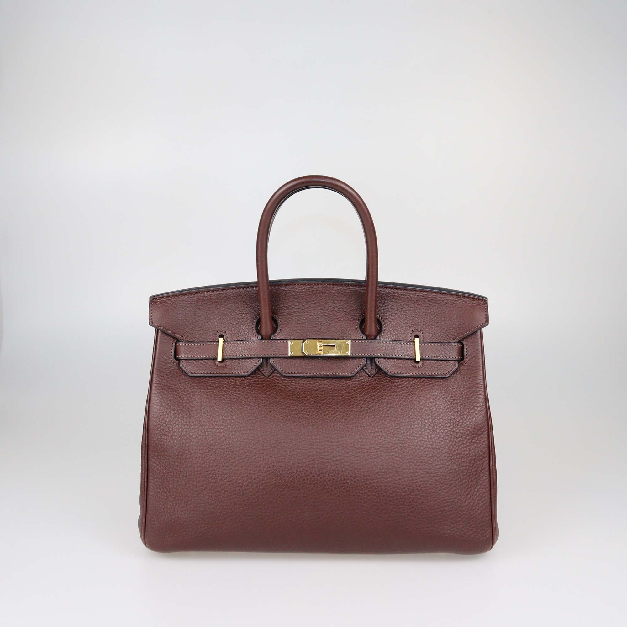 Hermes Havane Togo Leather Gold Hardware Birkin 35 Bag