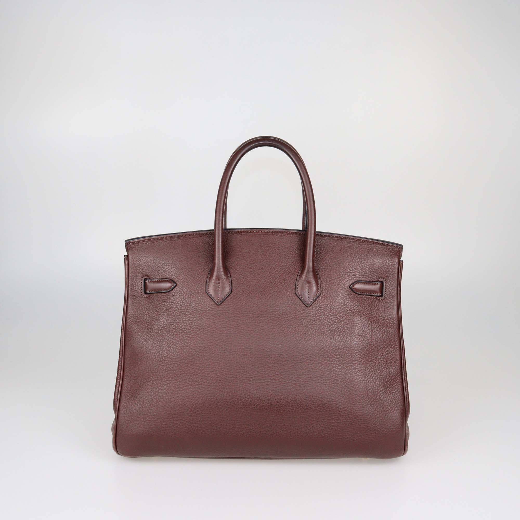 Hermes Havane Togo Leather Gold Hardware Birkin 35 Bag