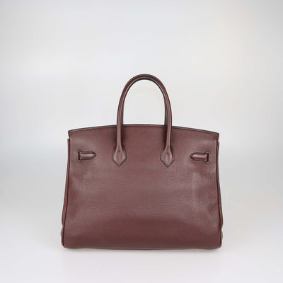 Hermes Havane Togo Leather Gold Hardware Birkin 35 Bag