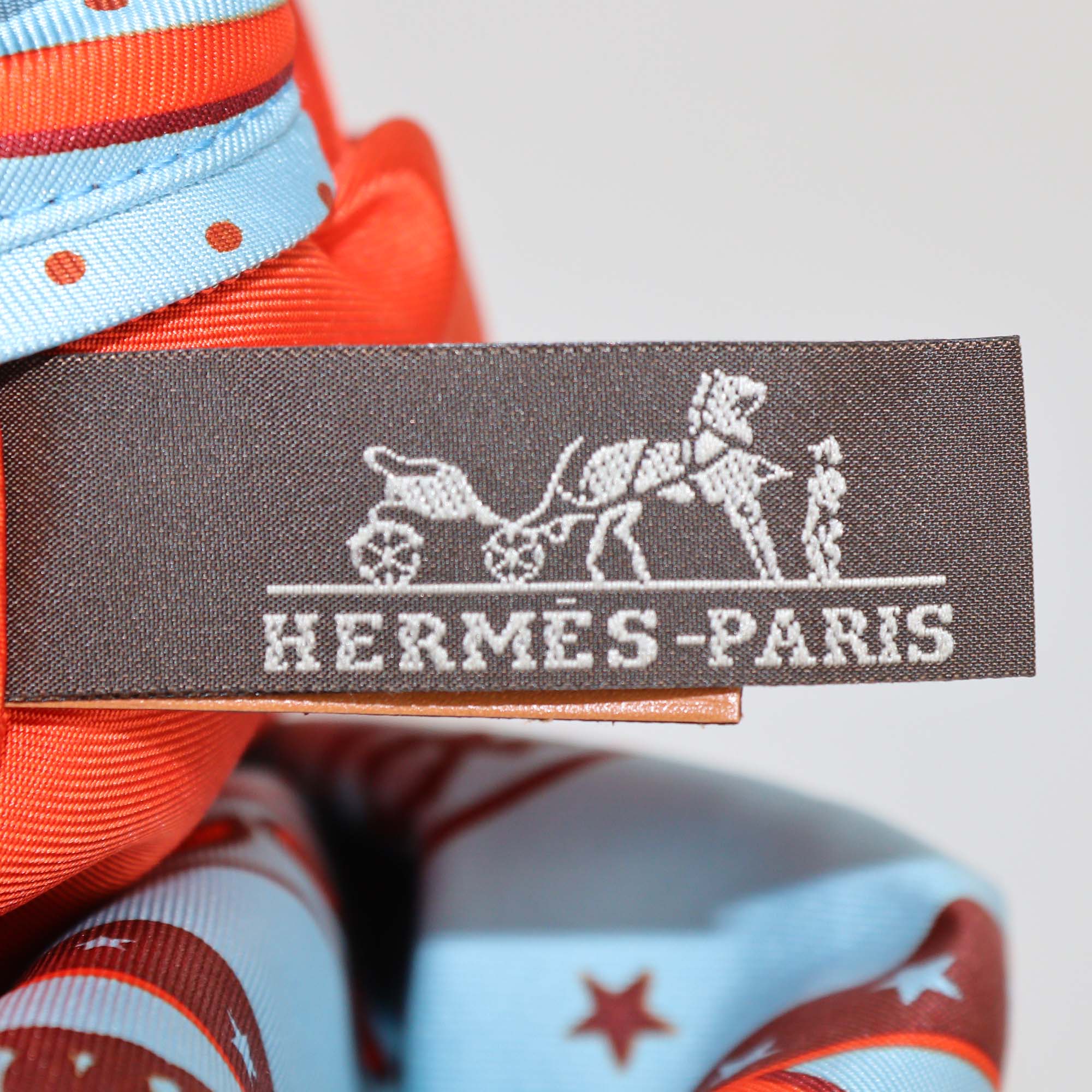 Hermes Bleu Zephyr/Nature La Promenade du Matin Bandana Balusoie Handbag