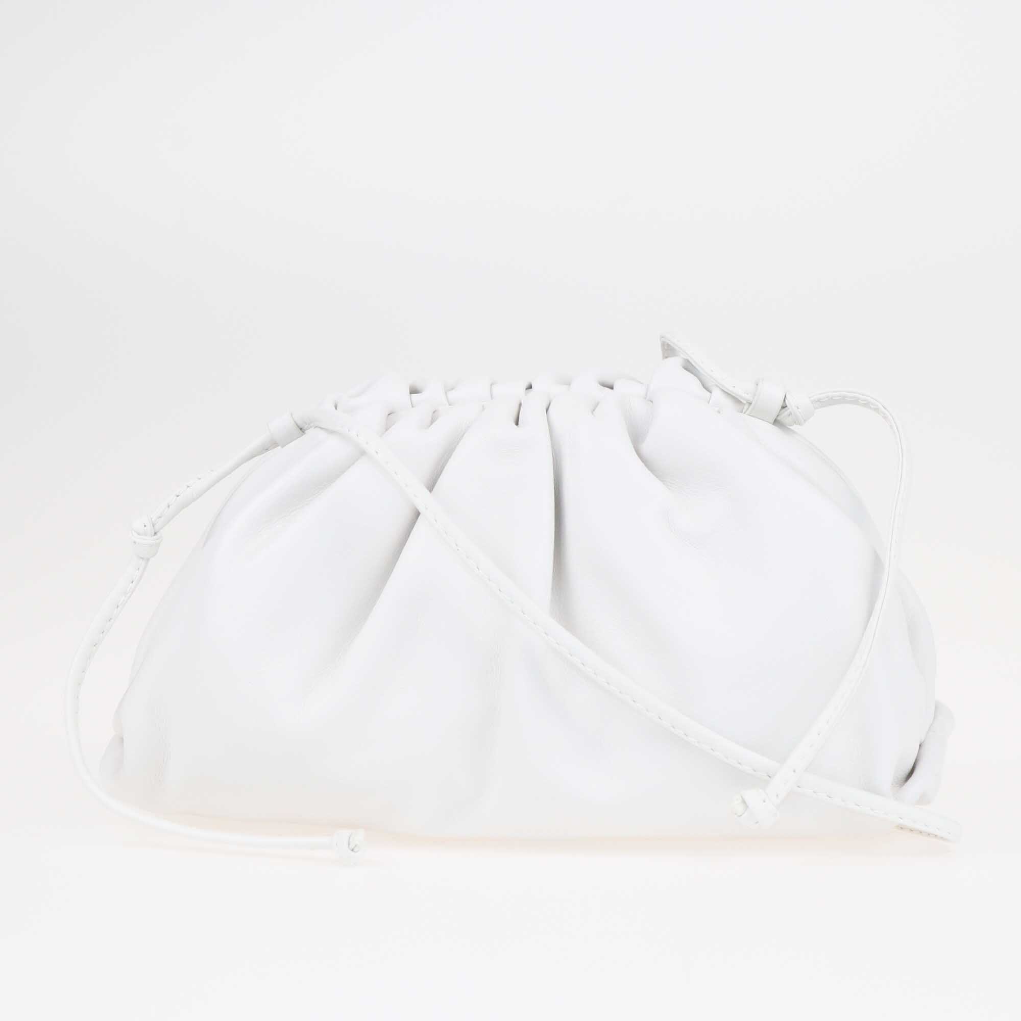 Bottega Veneta White Mini The Pouch Bag Bags Bottega Veneta 