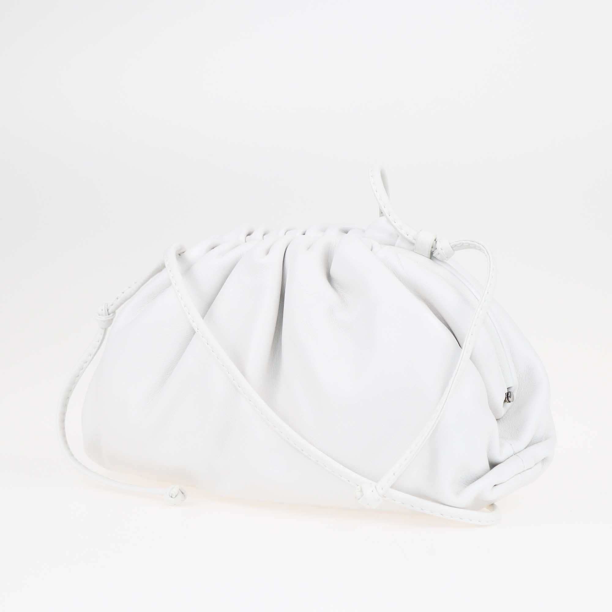 Bottega Veneta White Mini The Pouch Bag Bags Bottega Veneta 