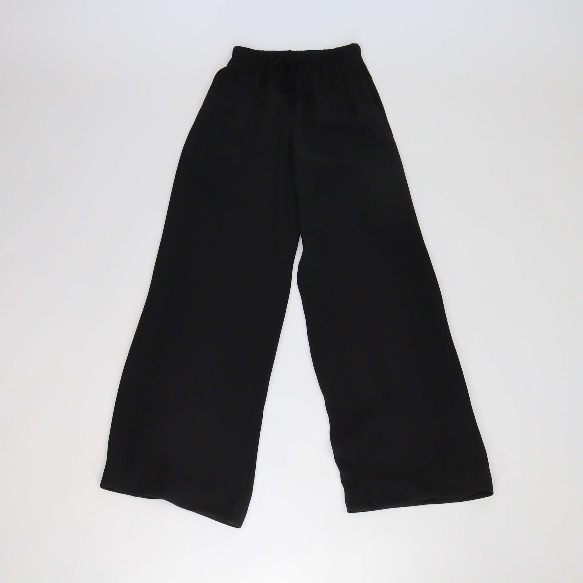 Valentino Black Drawstring Wide Leg Pants Womens Valentino 