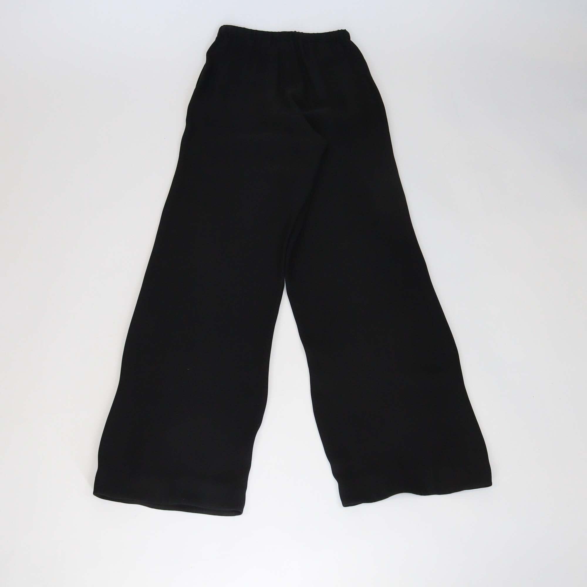 Valentino Black Drawstring Wide Leg Pants Womens Valentino 