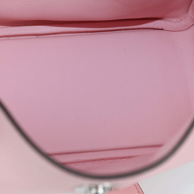 Hermes Rose Sakura Swift Leather Mini Lindy Bag