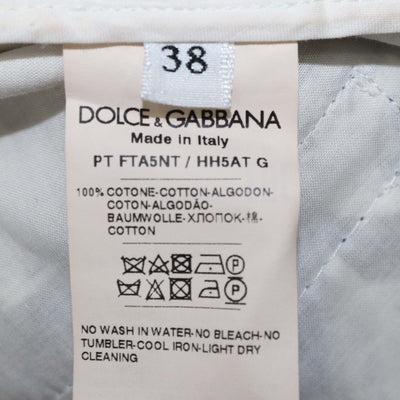 Dolce & Gabbana Multicolor Majolica Print Cotton Shirt and Crop Wide Leg Pants Set