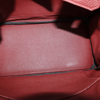 Hermes Rouge H Togo Leather Gold Hardware Birkin 25 Bag