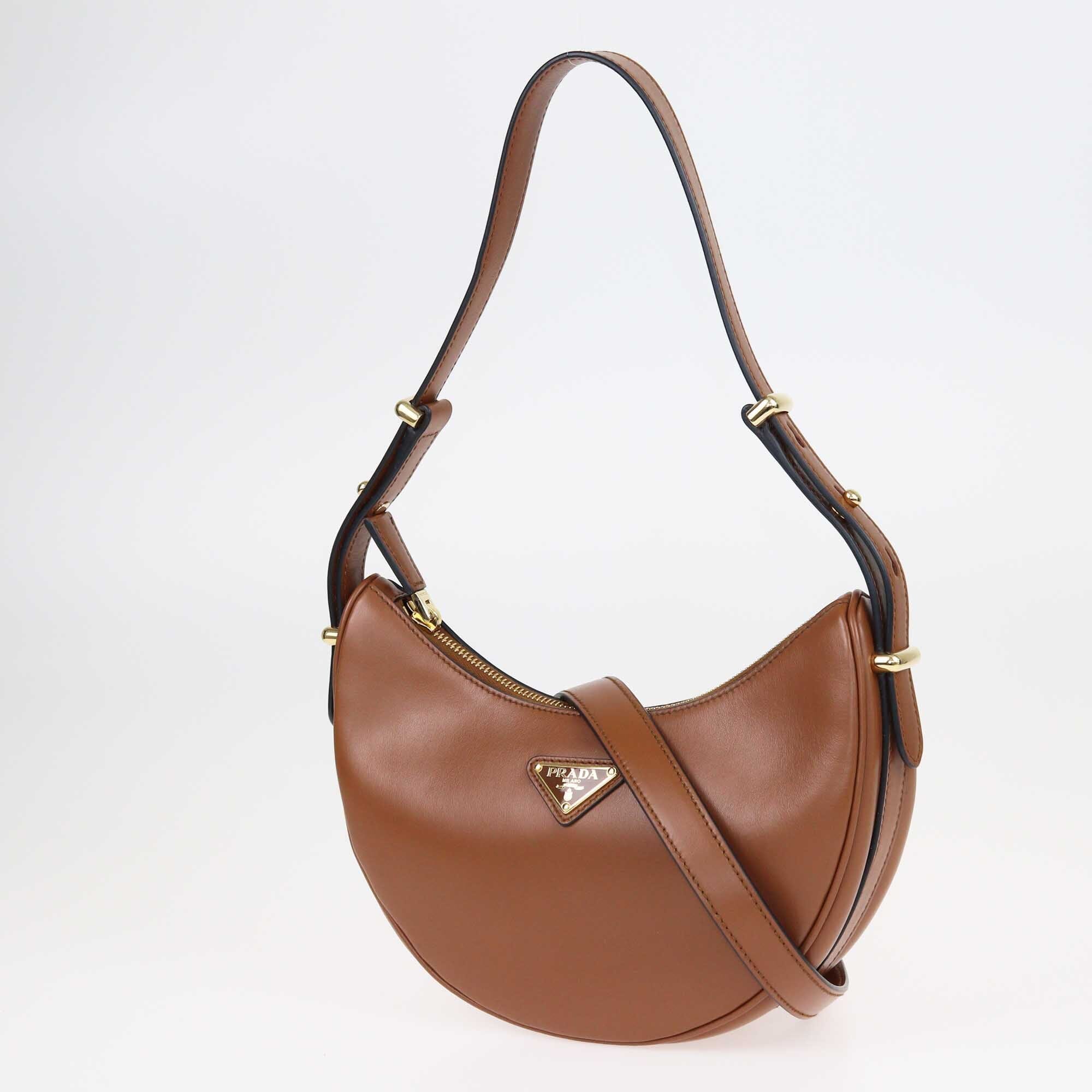 Prada Caramel Arque Shoulder Bag Bags Prada 