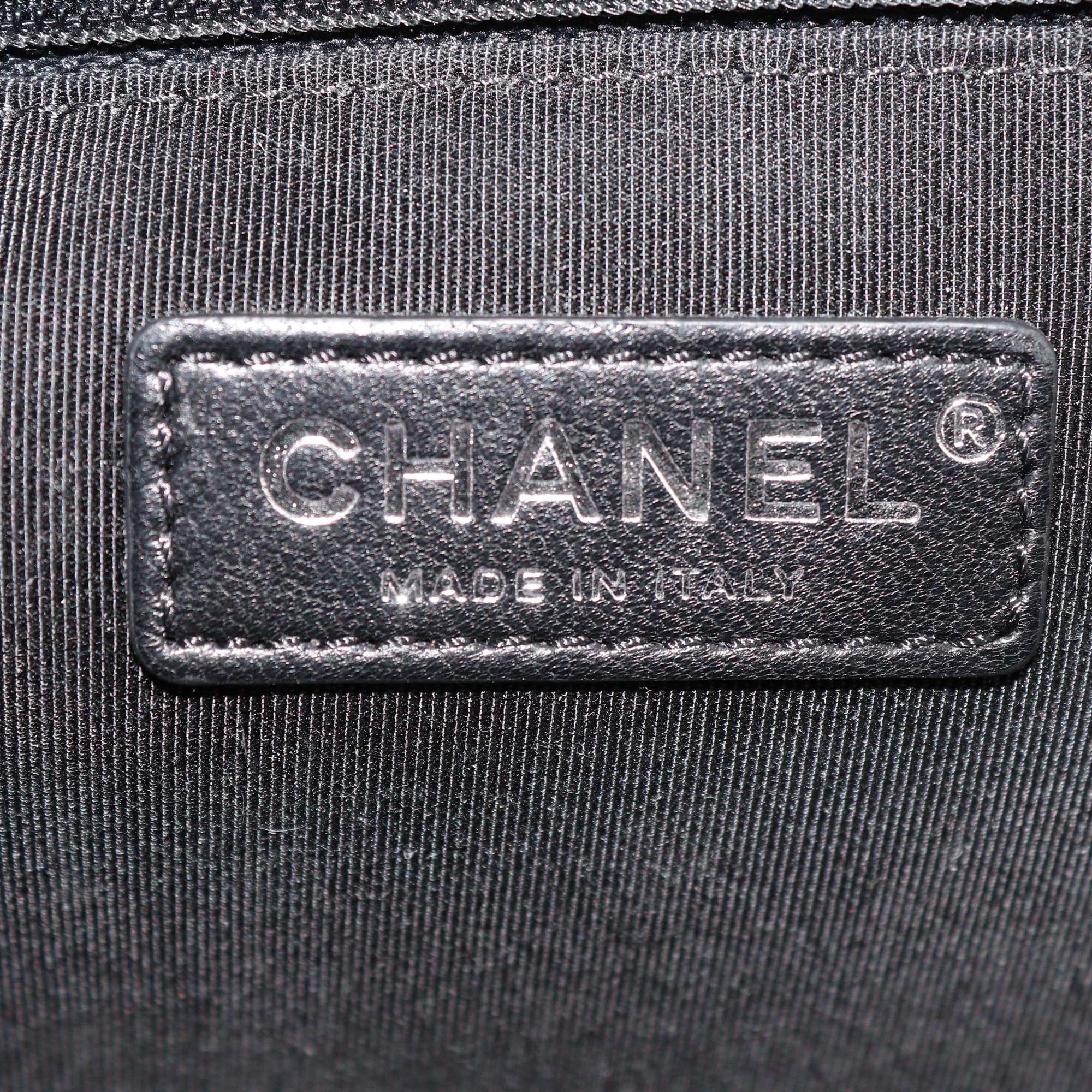 Chanel Black Quilted Leather Large Boy Flap Bag