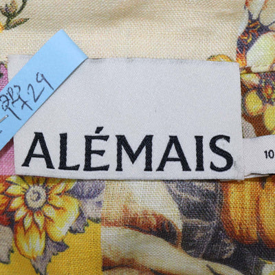 Alemais Multicolor Floral Print Crop Matilde Blouse and Pleated Layered Maxi Shirt Set