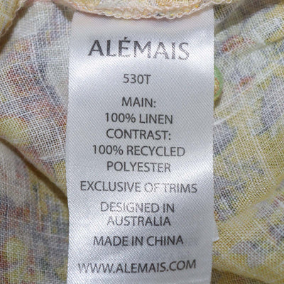 Alemais Multicolor Floral Print Crop Matilde Blouse and Pleated Layered Maxi Shirt Set