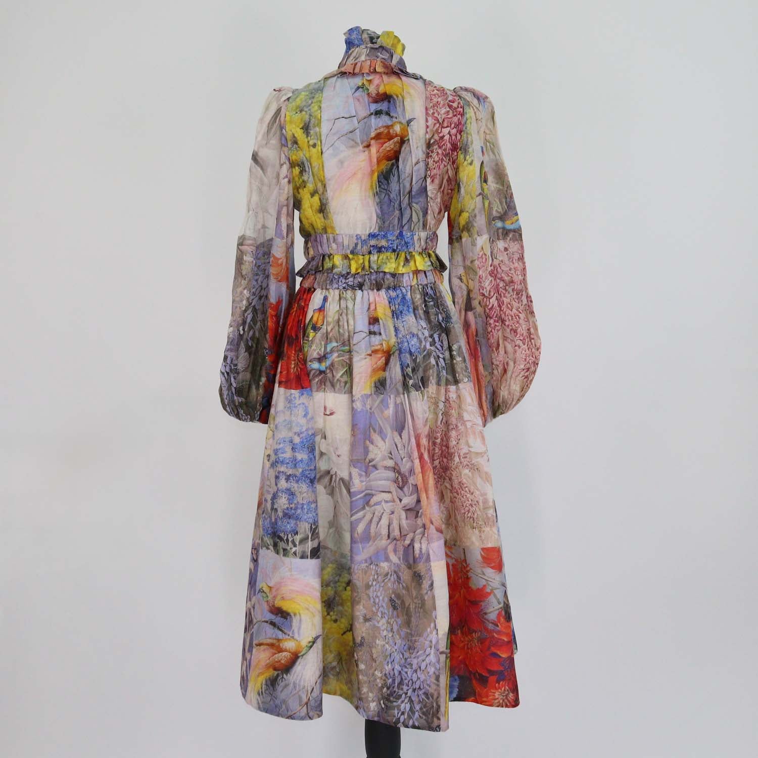 Zimmerman Multicolor Floral Print Linen and Silk Wild Botanica Blouse and Skirt Sets