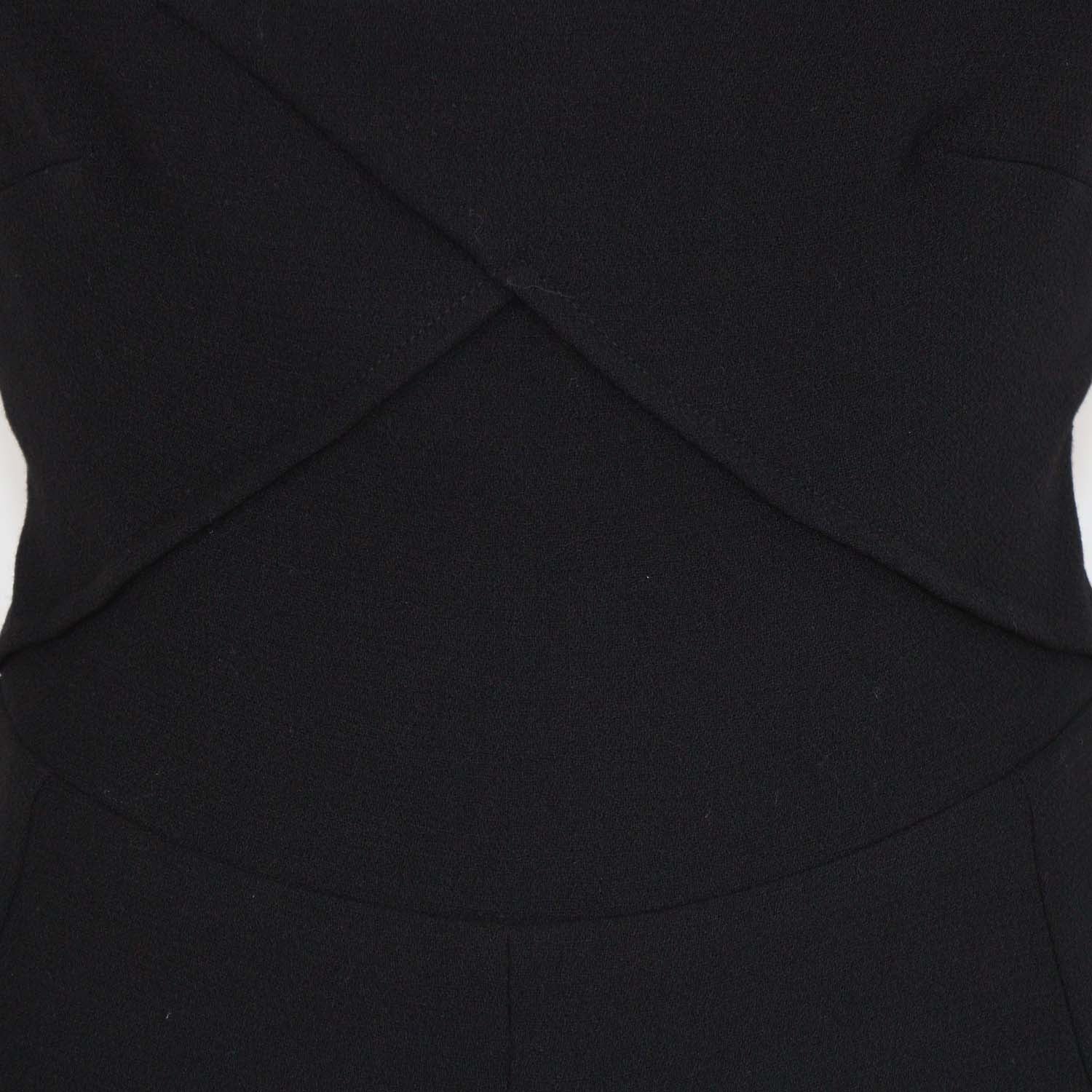 Roland Mouret Black Wool Blend Sleeveless Jumpsuit