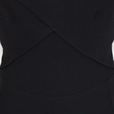 Roland Mouret Black Wool Blend Sleeveless Jumpsuit