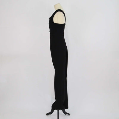 Roland Mouret Black Wool Blend Sleeveless Jumpsuit