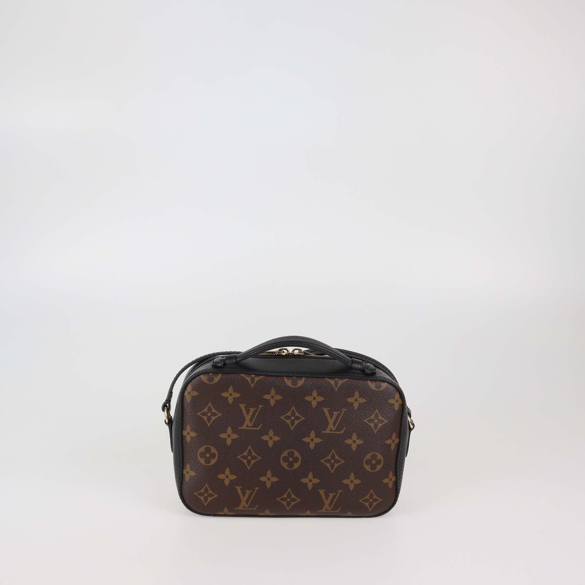 Louis Vuitton Black Monogram Canvas Saintonge Crossobdy Bag