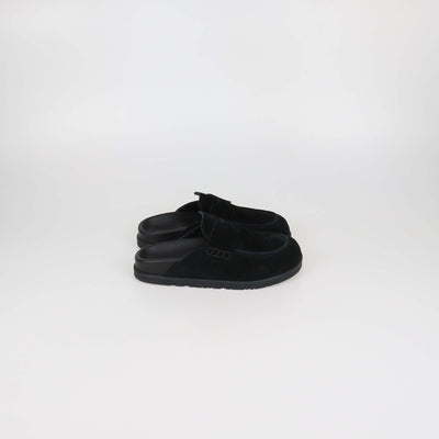 Hermes Black Suede Go Mules