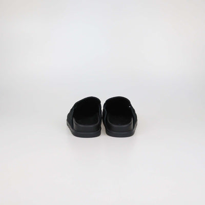 Hermes Black Suede Go Mules
