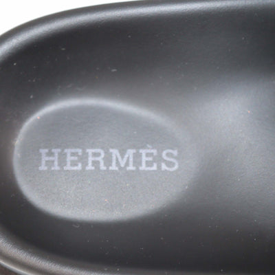 Hermes Black Suede Go Mules