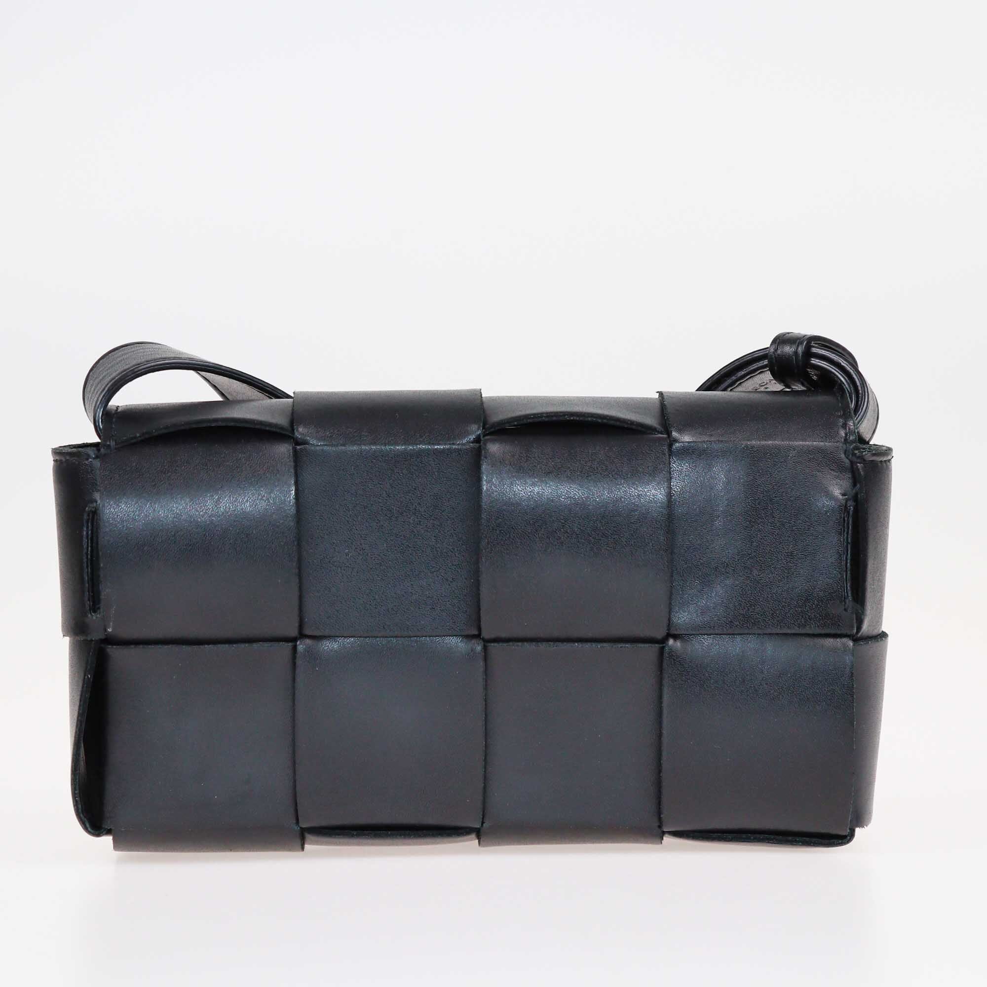 Bottega Veneta Black Intreccio Mini Cassette Belt Bag Bags Bottega Veneta 