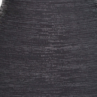 Herve Leger Black/Grey Rayon Stretch Mini Skirt