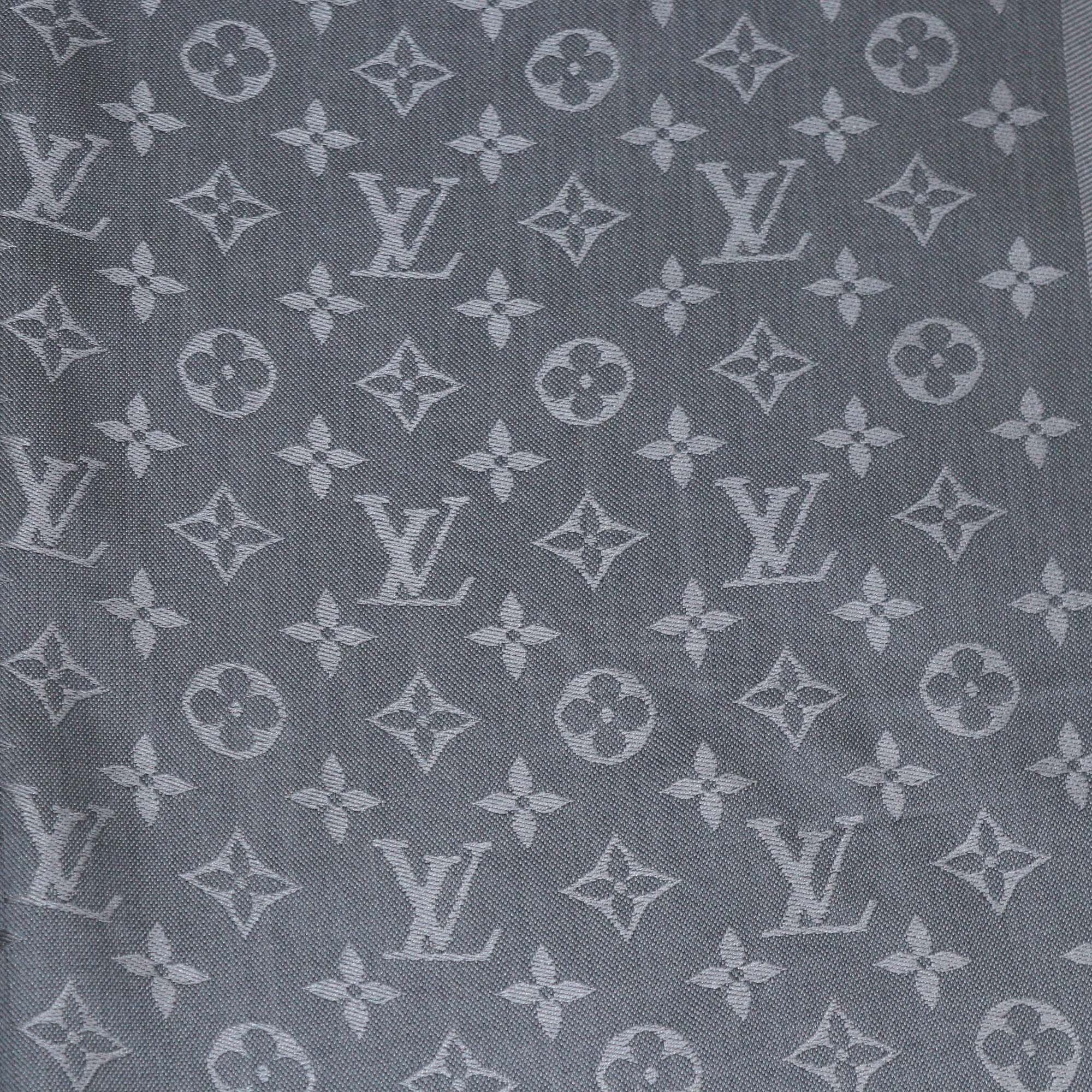 Louis Vuitton Carbone Monogram Classic Shawl Womens Louis Vuitton 