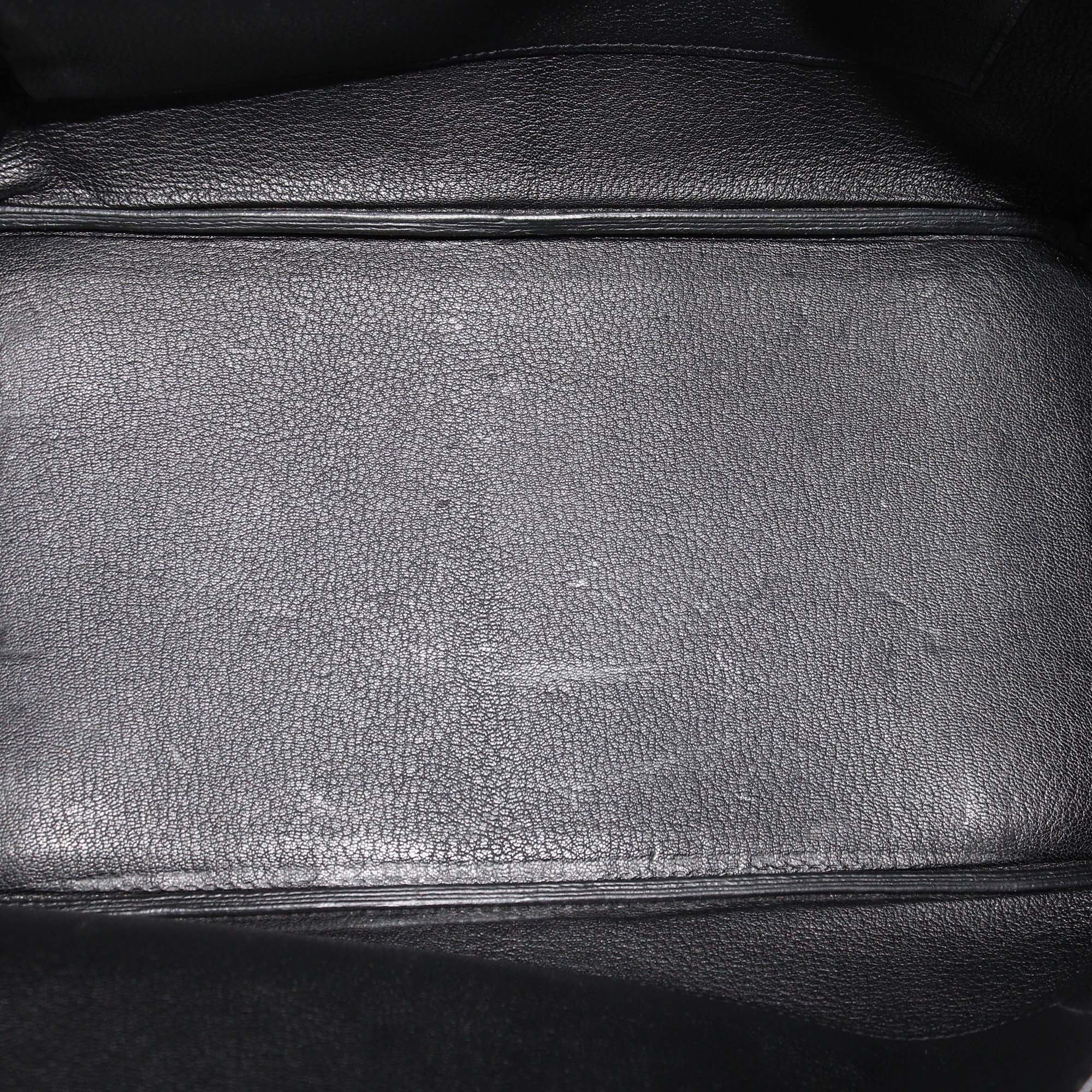 Hermes Black Togo Leather Retourne Gold Hardware Birkin 35 Bag
