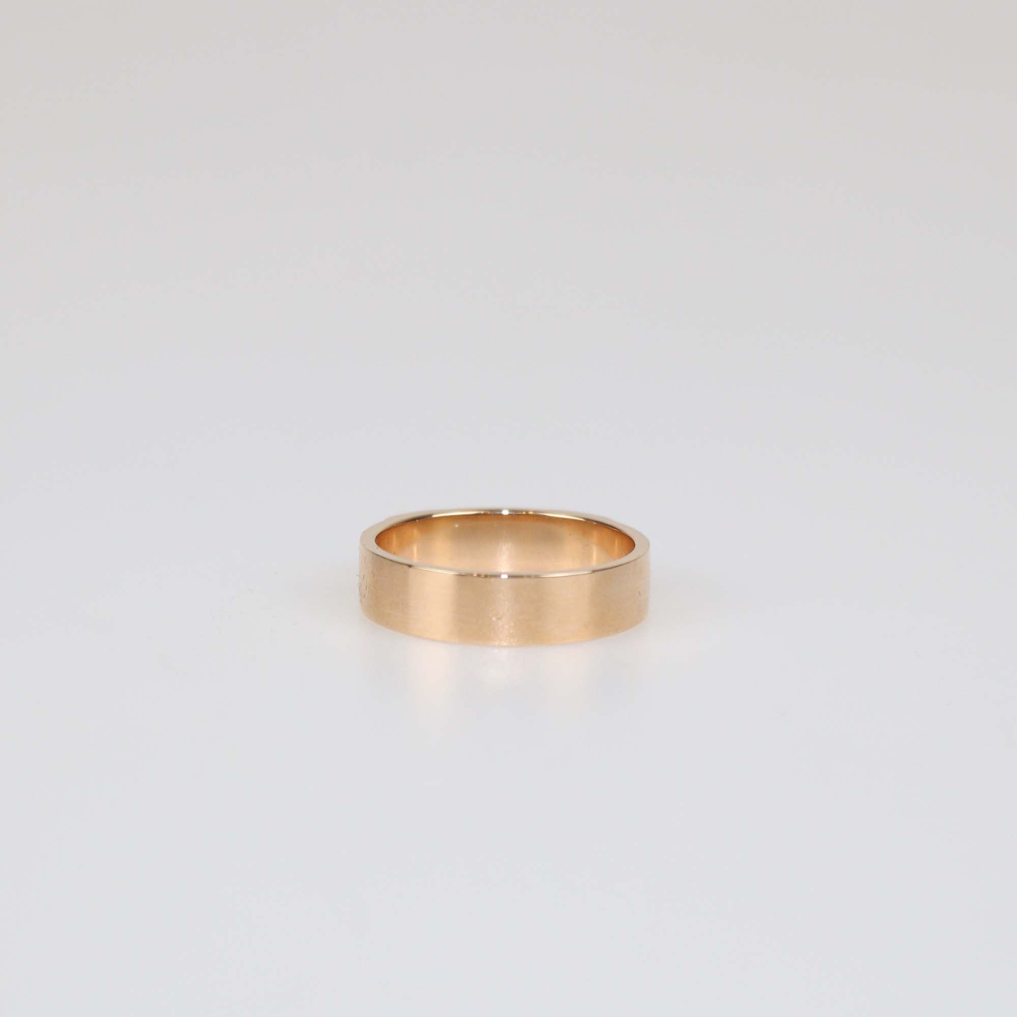 Hermes 18K Rose Gold Collier De Chein Small Model Band Ring