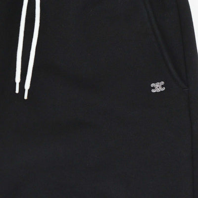 Celine Black Cotton Drawstring Flared Sweatpants