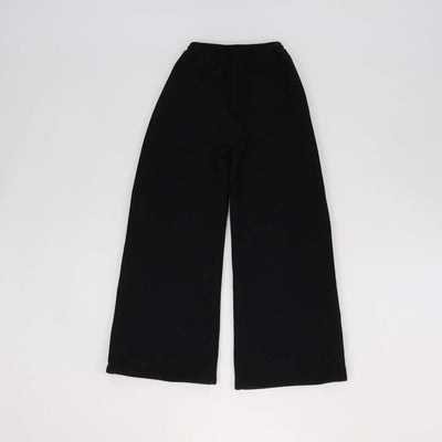 Celine Black Cotton Drawstring Flared Sweatpants
