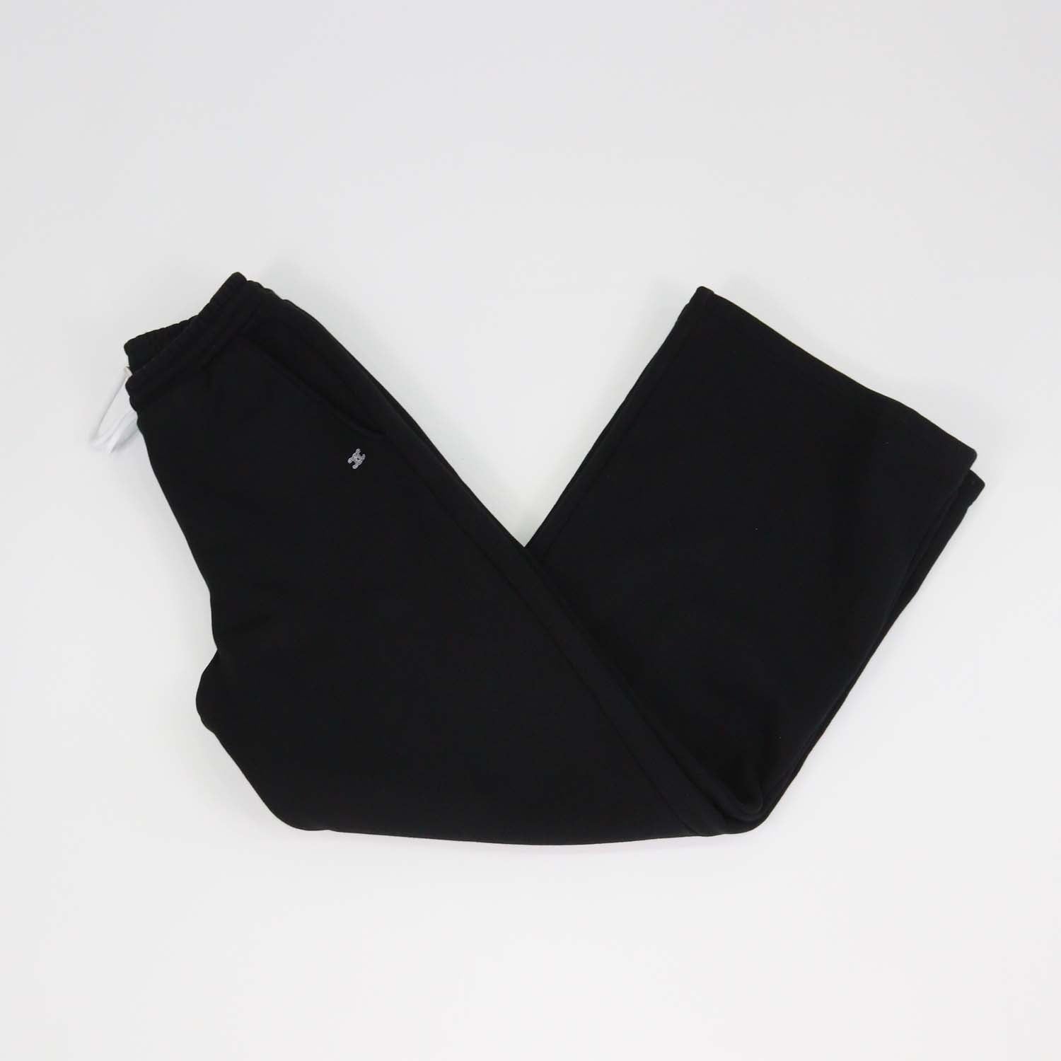 Celine Black Cotton Drawstring Flared Sweatpants