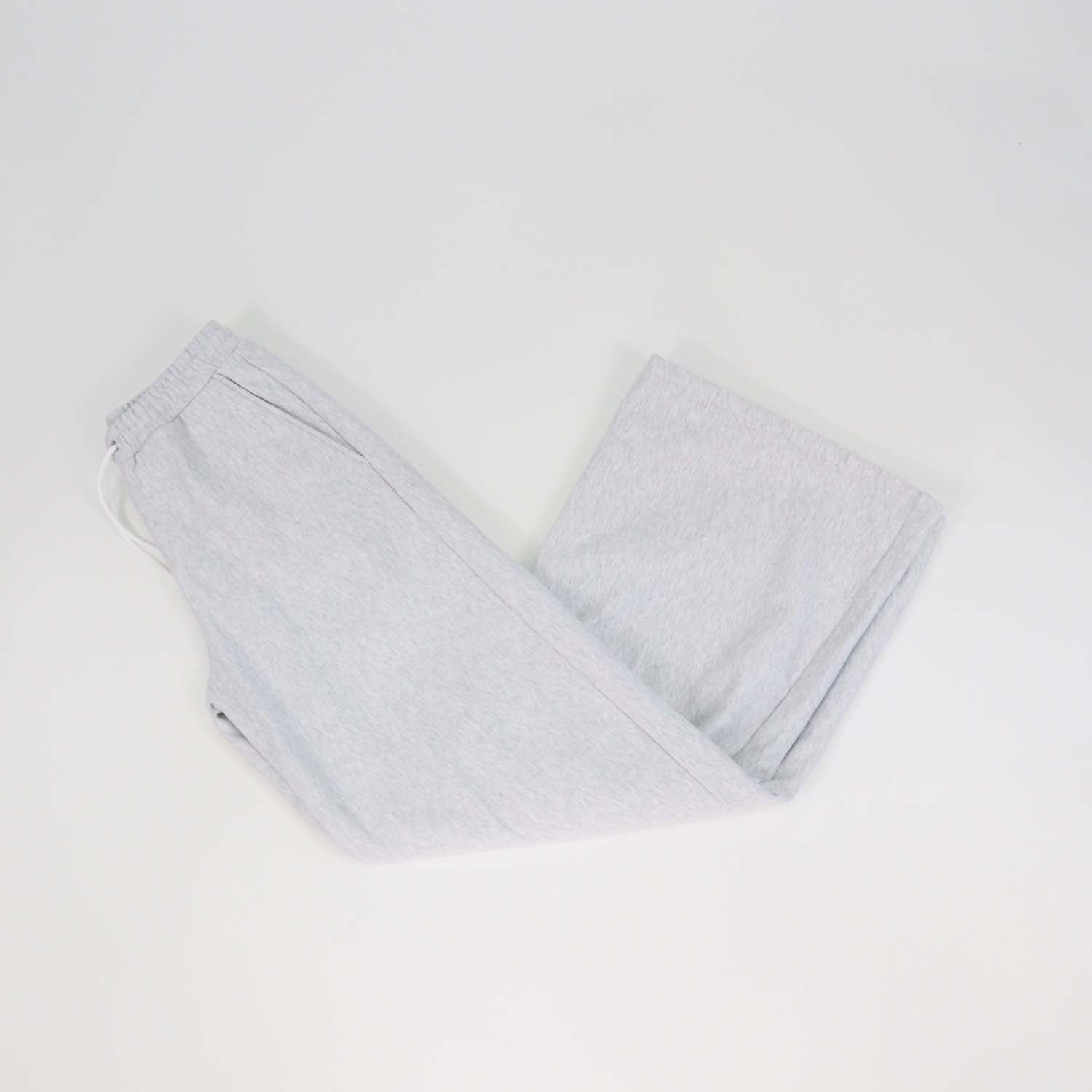 Celine Light Grey Cotton Drawstring Flared Sweatpants