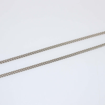 Christian Dior Two-Tone Crystal Oblique Pendant Necklace Mens Christian Dior 
