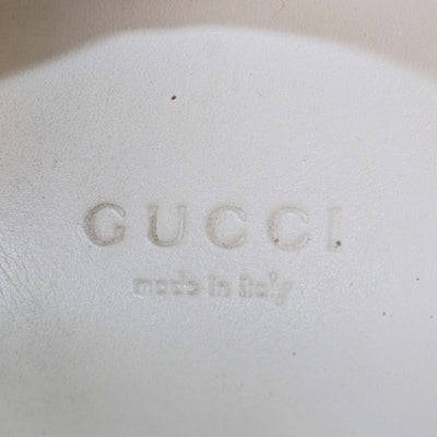 Gucci White Leather Ace Bee Low Top Sneakers