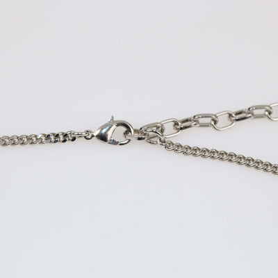 Christian Dior Two-Tone Crystal Oblique Pendant Necklace Mens Christian Dior 