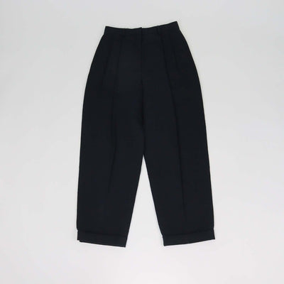 Loro Piana Navy Blue Linen and Cotton Cale Trousers