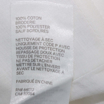 Zimmermann White Cotton Lace Embroidered Mini Short
