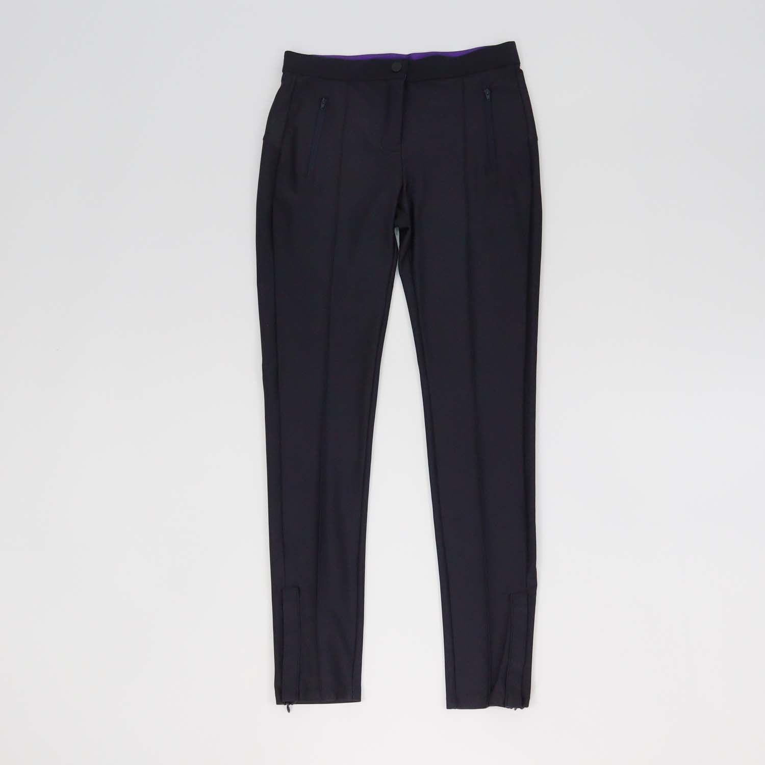 Sandro Midnight Blue Blend Nylon Zip Pockets Leggings