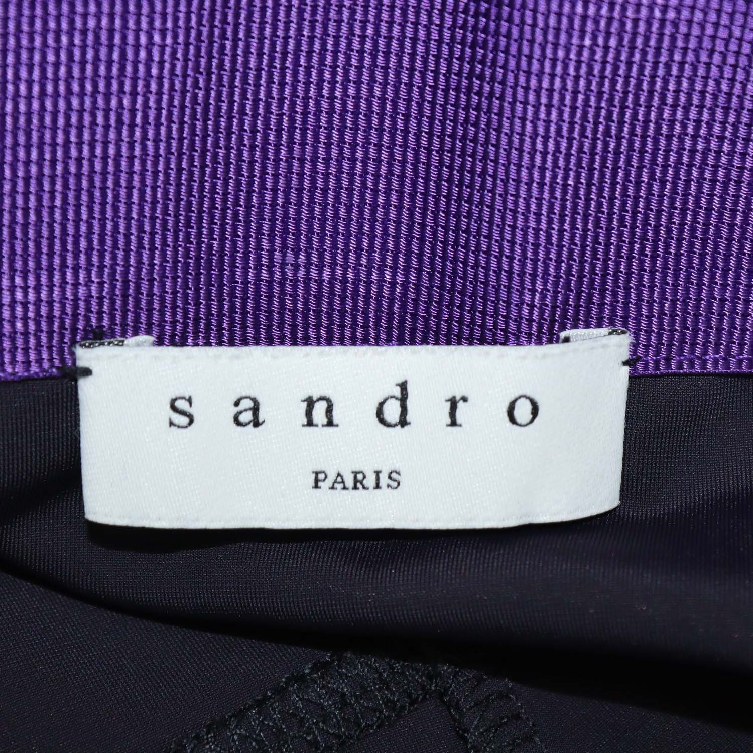 Sandro Midnight Blue Blend Nylon Zip Pockets Leggings