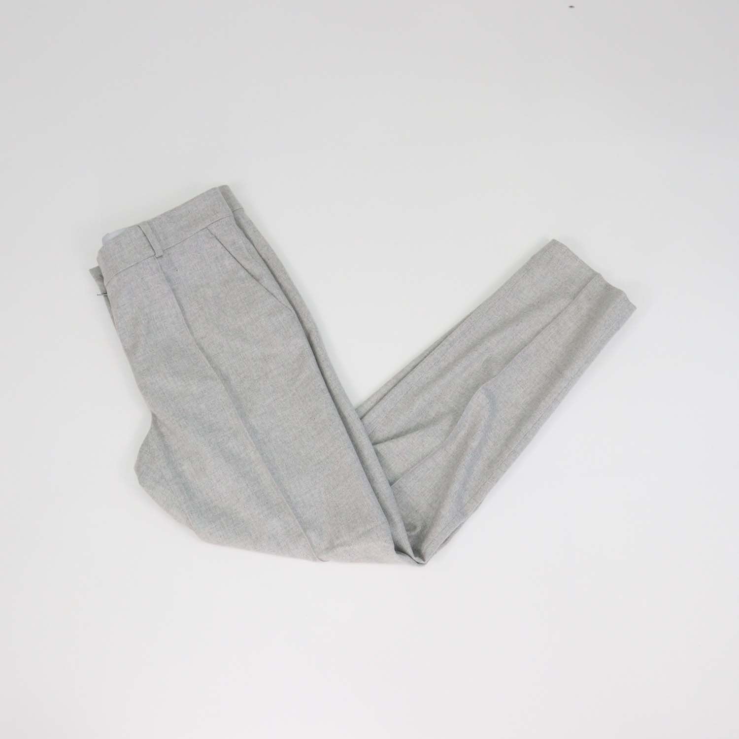 Loro Piana Grey Cashmere Straight Fit Pants