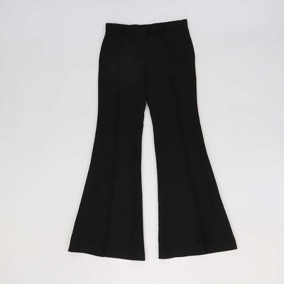 Brunello Cucinelli Black Blend Viscose Wide Leg Pants