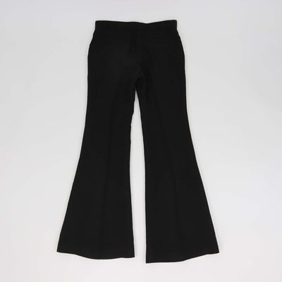 Brunello Cucinelli Black Blend Viscose Wide Leg Pants