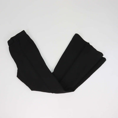 Brunello Cucinelli Black Blend Viscose Wide Leg Pants