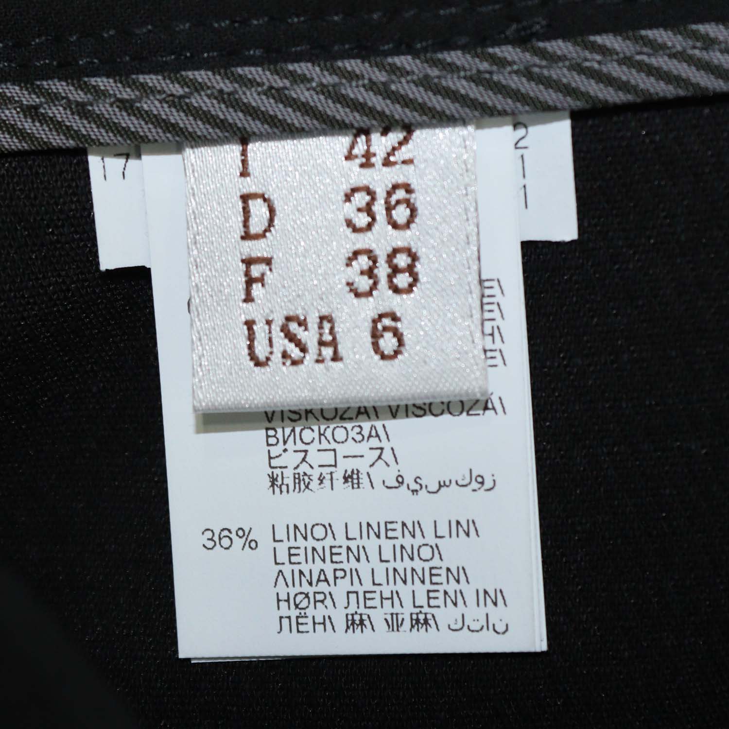 Brunello Cucinelli Black Blend Viscose Wide Leg Pants