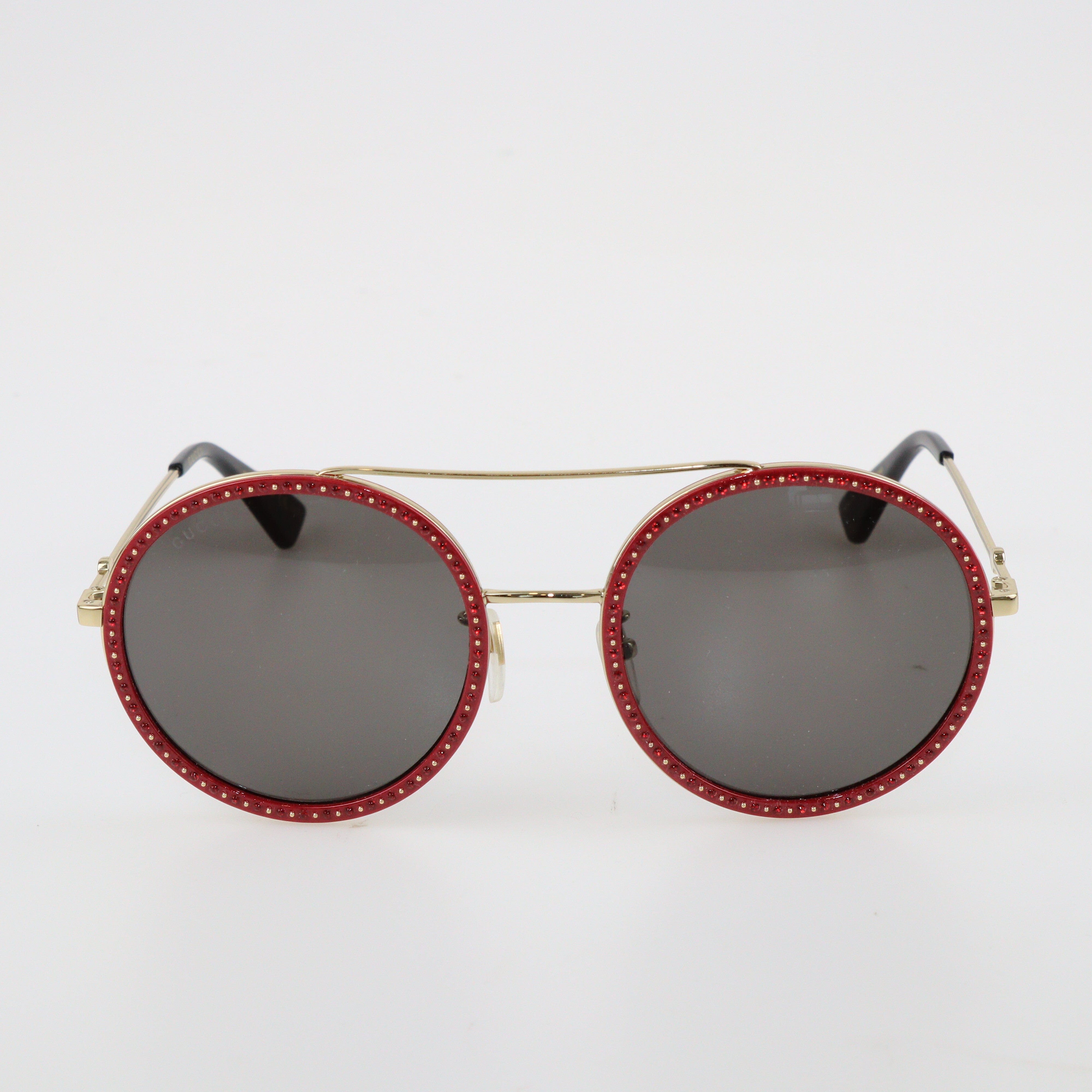 Red/Gold GG0061S Sunglasses Accessories Gucci 