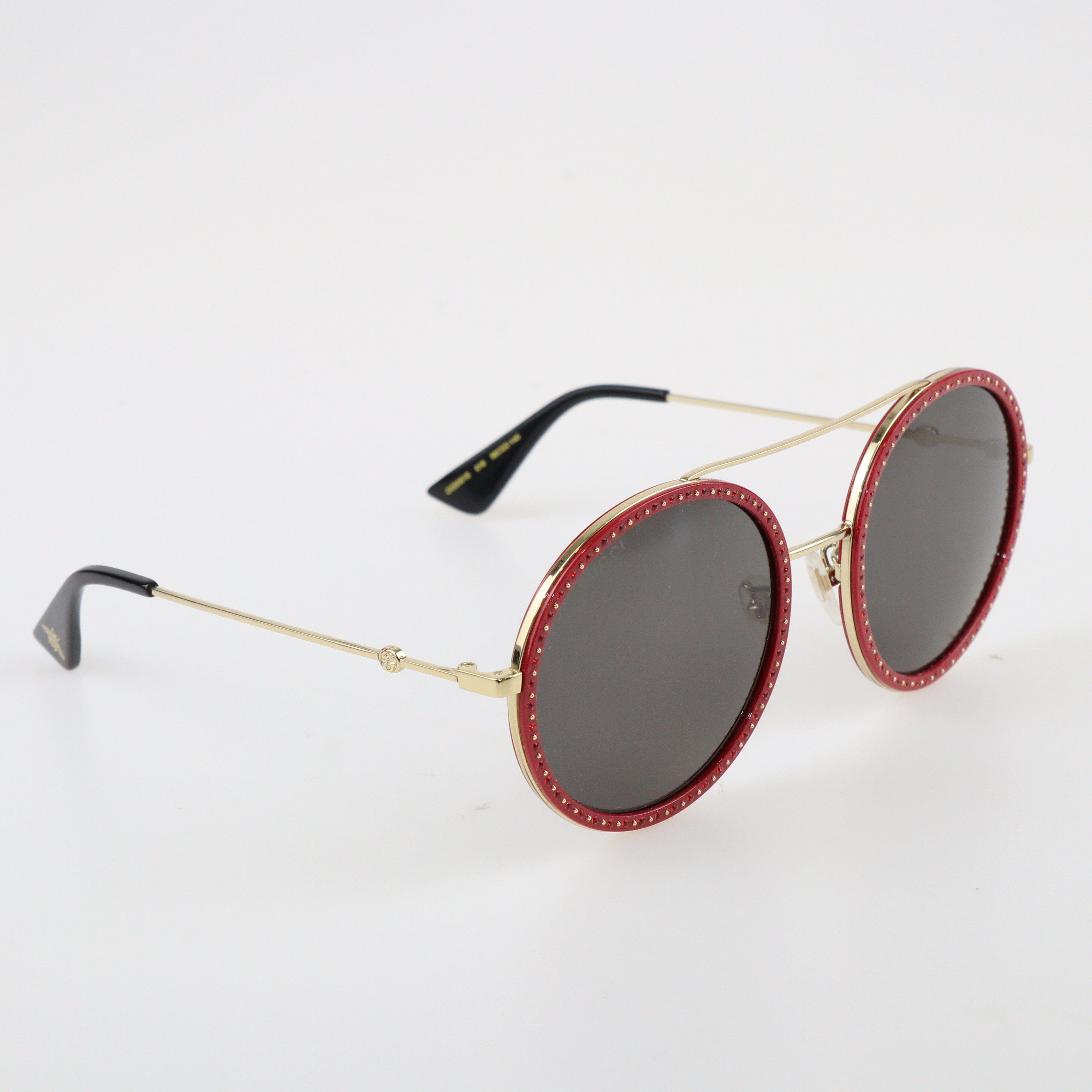 Red/Gold GG0061S Sunglasses Accessories Gucci 