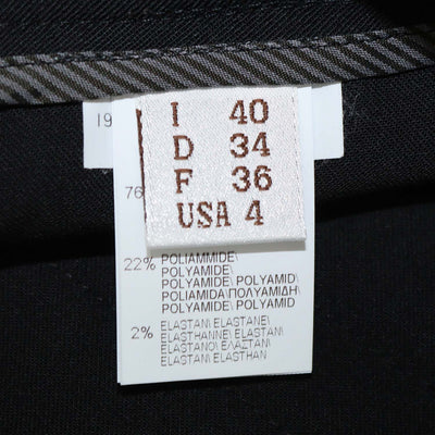 Brunello Cucinelli Black Blend Wool Slim Pants