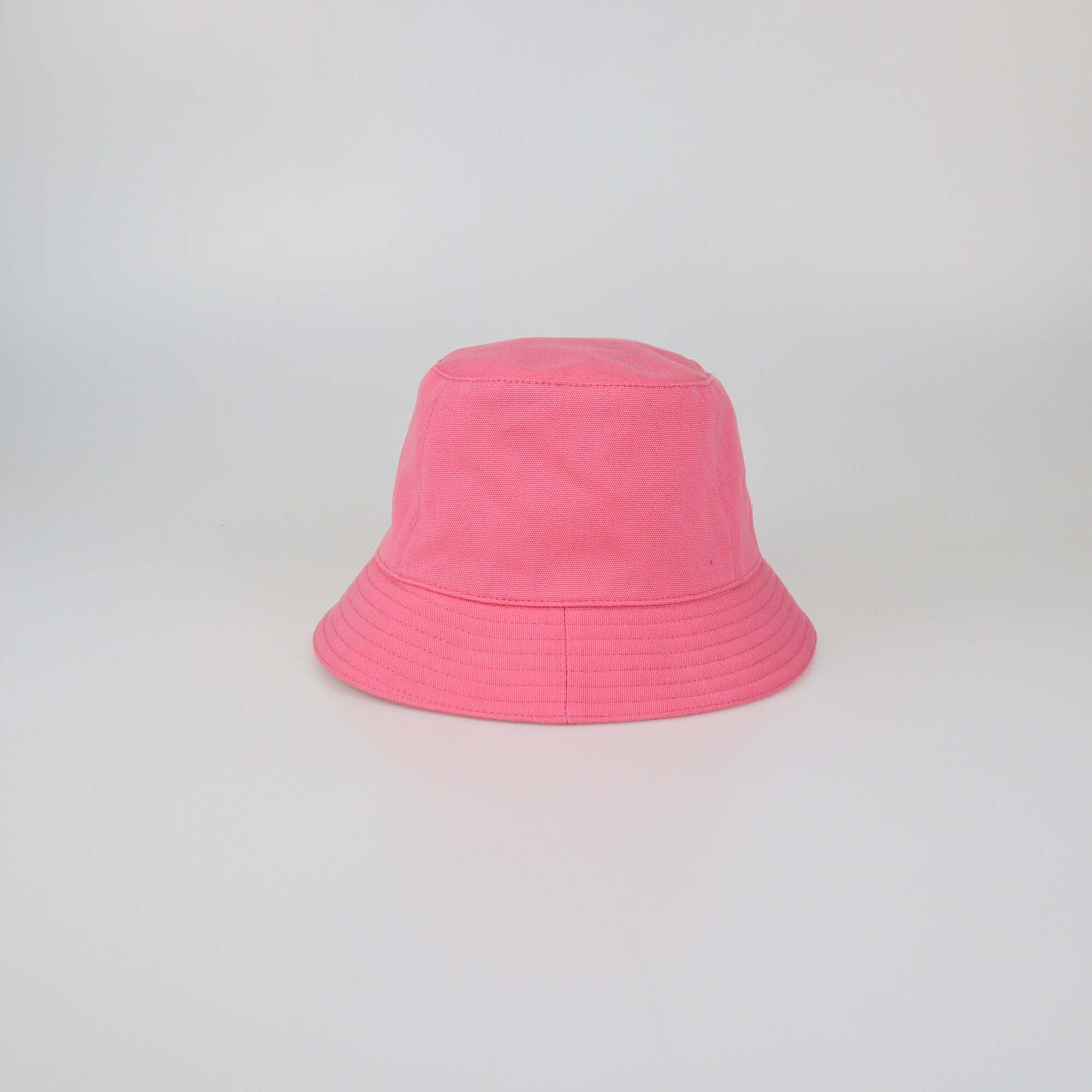 Hermes Rose Azalee Cotton Calvi Seashell Bucket Hat