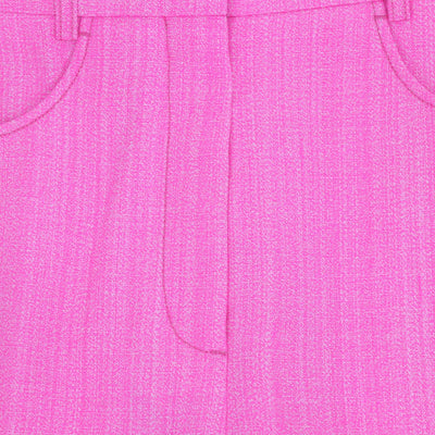 Jacquemus Pink Silk Blend High Rise Le Raphia Sauge Trousers