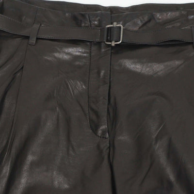 Bottega Veneta Black Leather Belted Jogger Pants